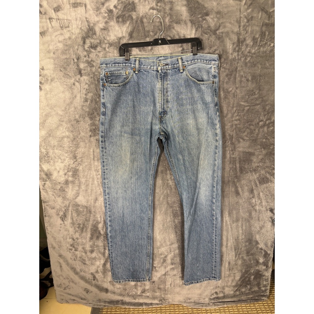 Levis 505 Regular Fit Straight Leg Jeans Mens 40x32 Blue Denim Pants